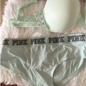 Aqua Victoria Secret Bra and Panty Set